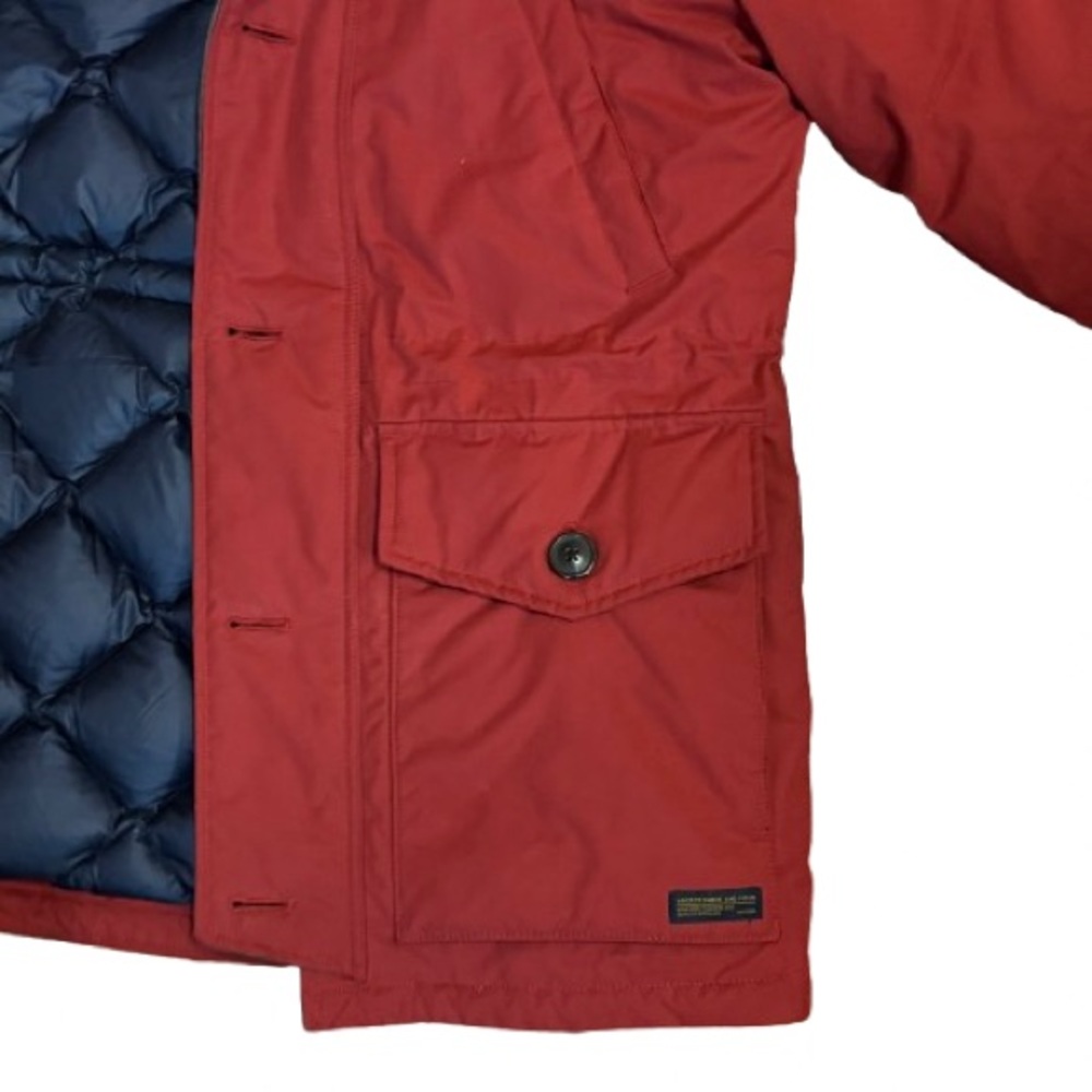 Abercrombie & Fitch Hooded Ultra Parker Down Jacket Coat
Mens Red Large - Picture 15 of 16